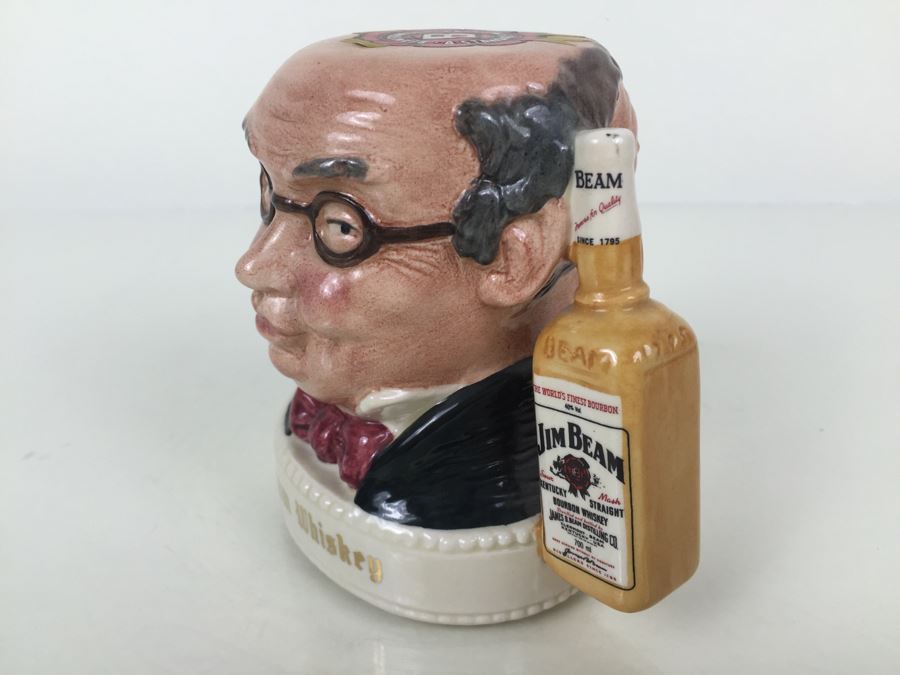 Royal Doulton Character Jug Double Header Mr. Pickwick & Sam Weller Pickwick Collection Jim Beam Bourbon Whiskey Advertising [Photo 14]