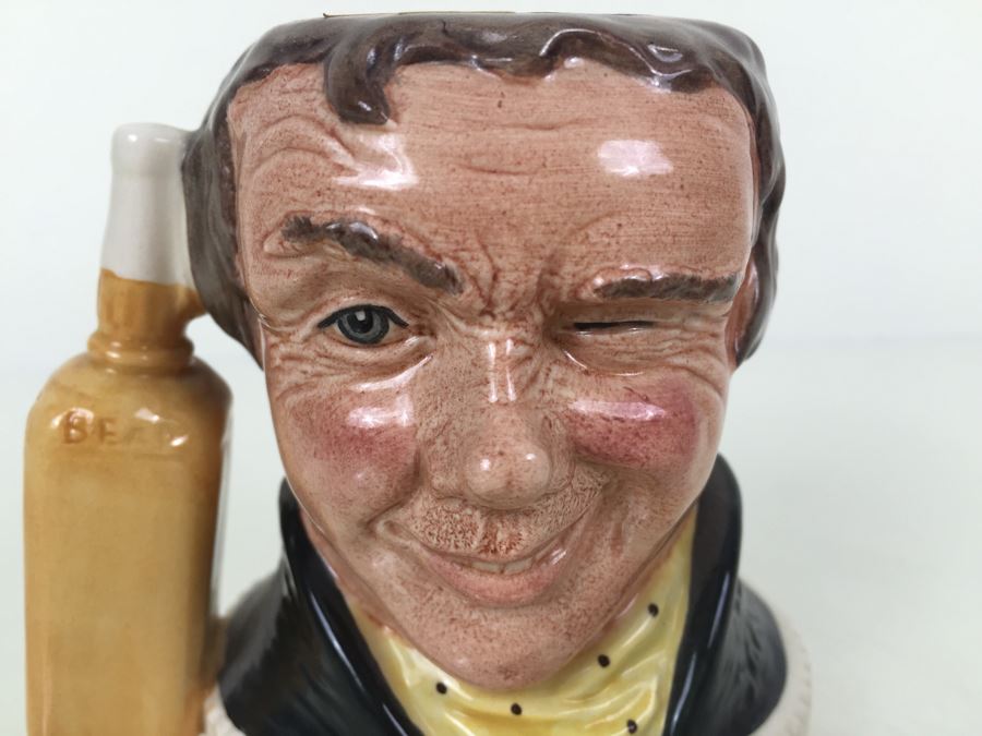 Royal Doulton Character Jug Double Header Mr. Pickwick & Sam Weller Pickwick Collection Jim Beam Bourbon Whiskey Advertising [Photo 5]