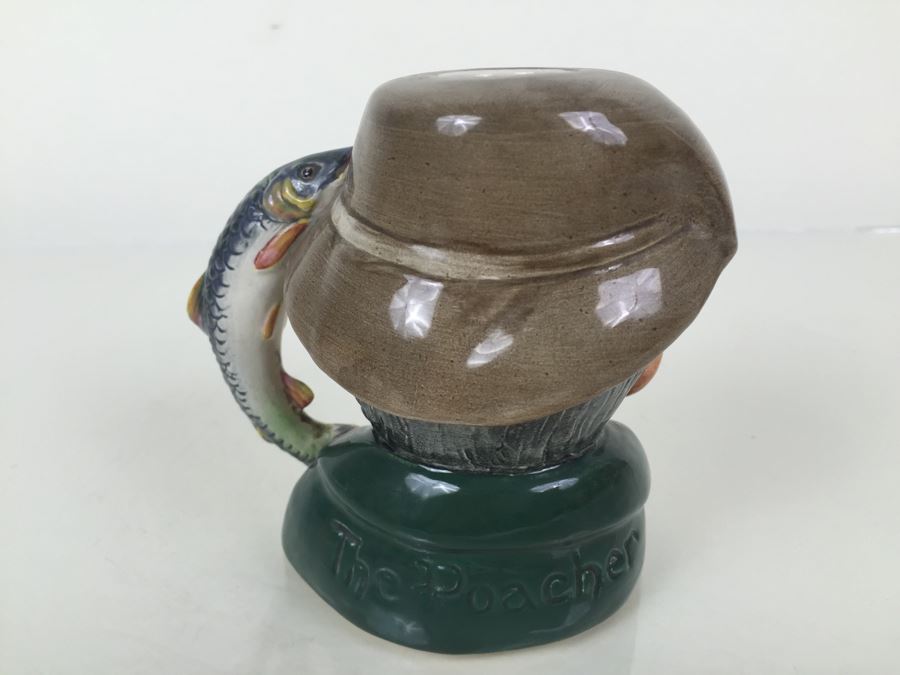 Royal Doulton Character Jug Liquor Decanter 'The Poacher' D6464 1954 [Photo 7]