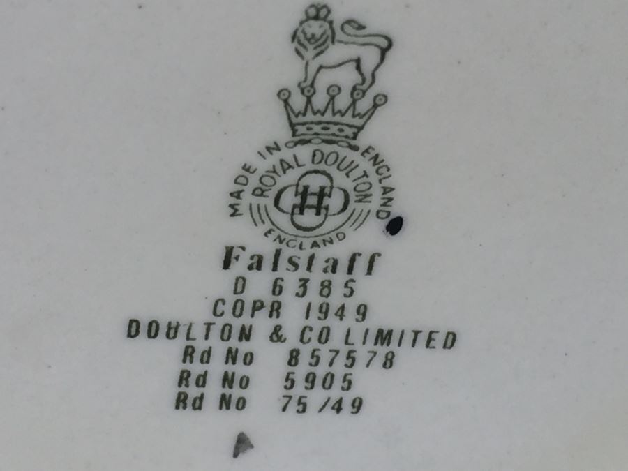 Royal Doulton Character Jug Liquor Decanter 'Falstaff' D6385 1949 [Photo 10]