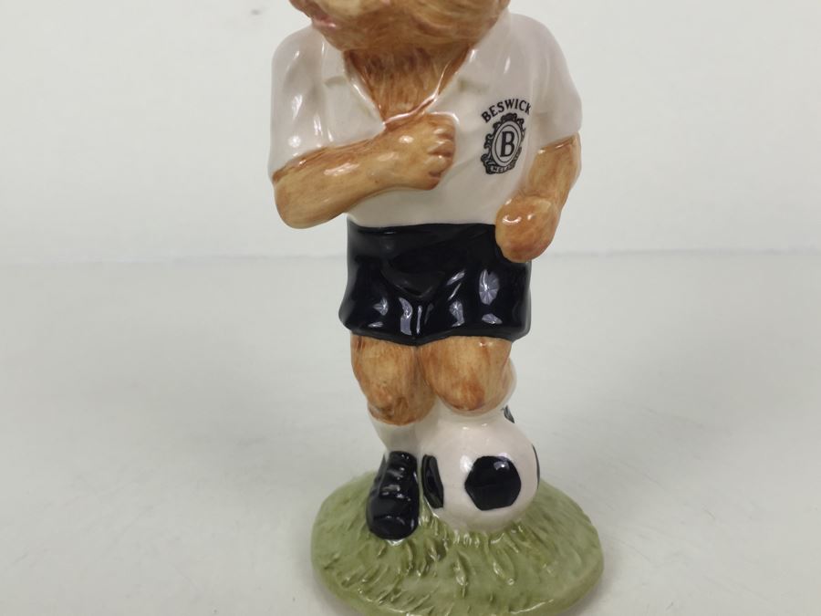 Beswick Royal Doulton The Footballing Felines Collection FF4 'Dribble' 1998 Limited Edition 152 Of 1,500 [Photo 6]