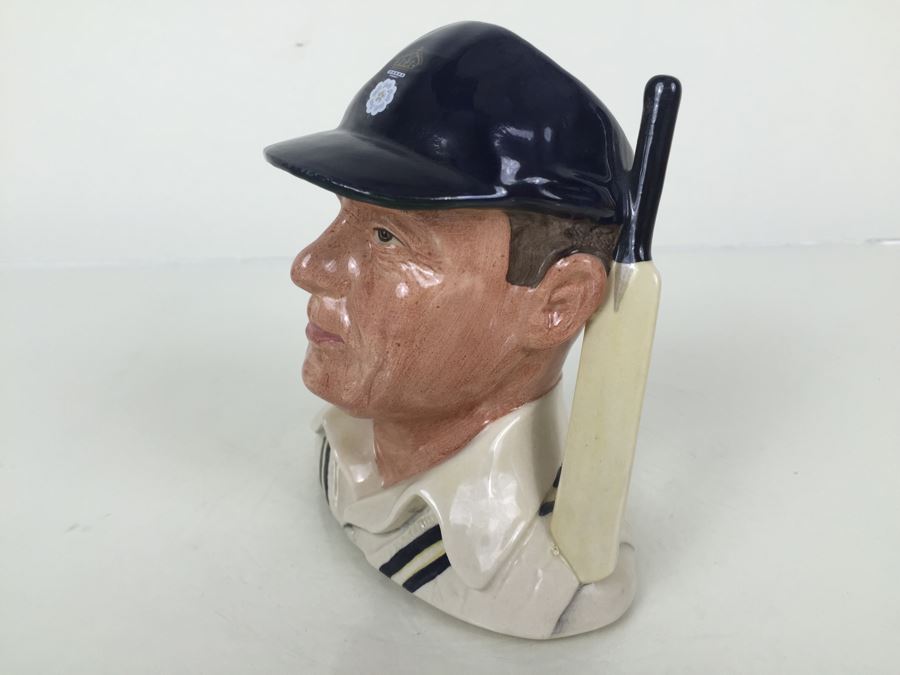 Royal Doulton Medium Character Jug The Hampshire Cricketer D6739 1985 Limited Edition 577 Of 5,000 [Photo 2]