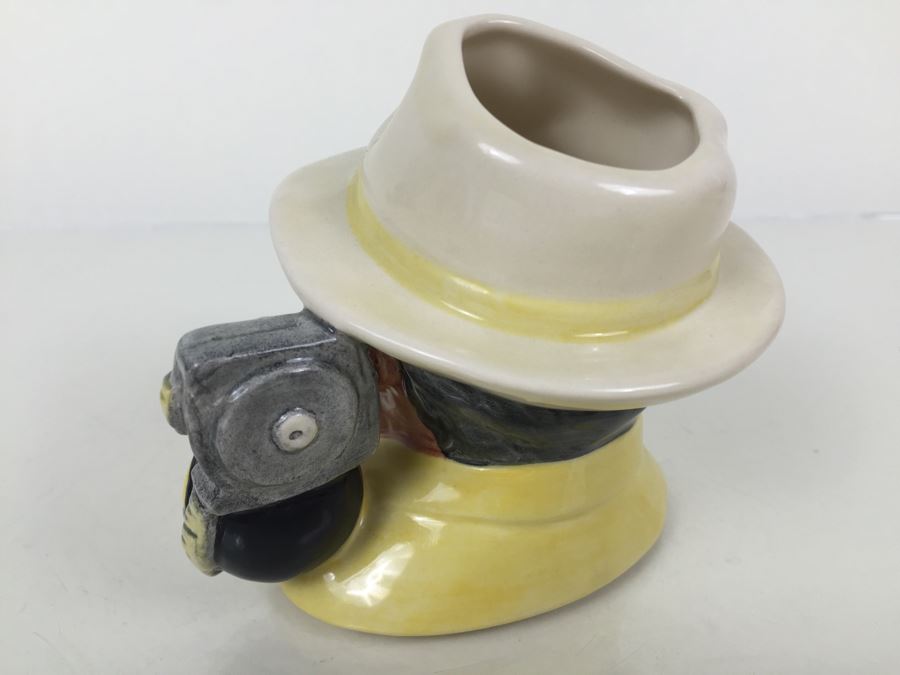 Royal Doulton Small Character Jug 'The Bowls Player' D6896 1991 Signed By Michael Doulton [Photo 6]