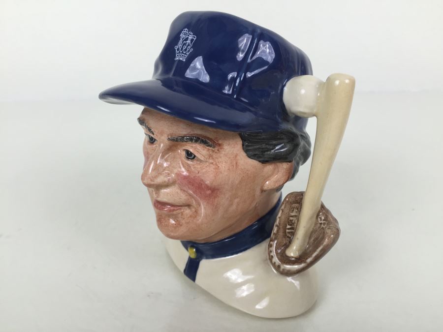 Royal Doulton Small Character Jug 'The Baseball Player' D6878 1990 [Photo 2]