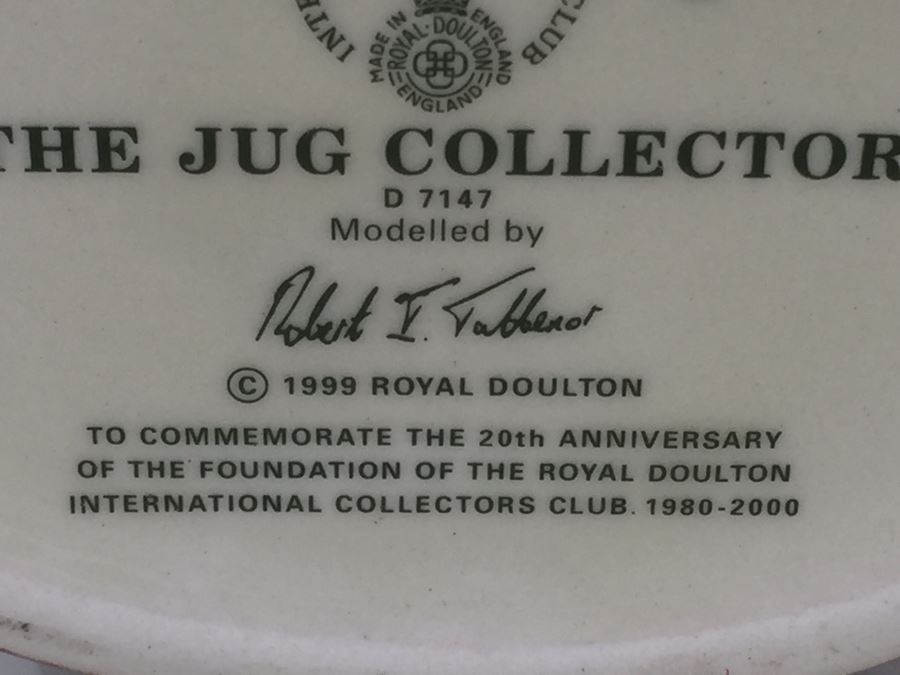 Royal Doulton Small Character Jug 'The Jug Collector' D7147 1999 [Photo 12]