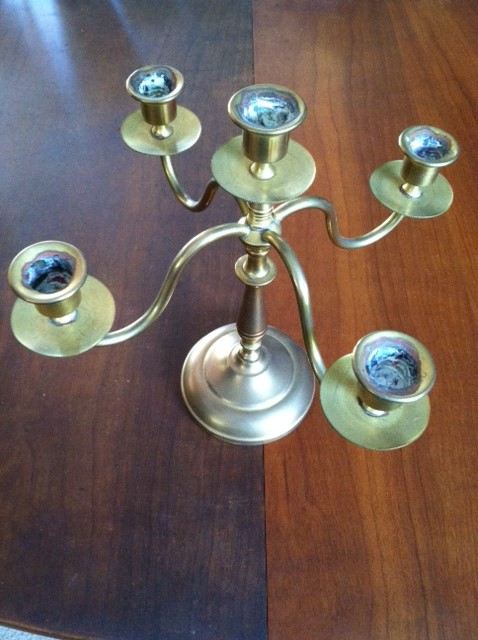 Brass Candle Holder Candelabra Snuffer Lot [Photo 2]