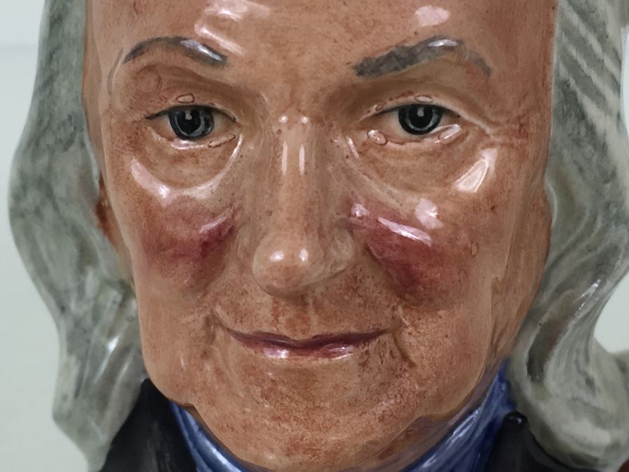 Royal Doulton Small Character Jug 'Benjamin Franklin' D6695 1982 [Photo 5]