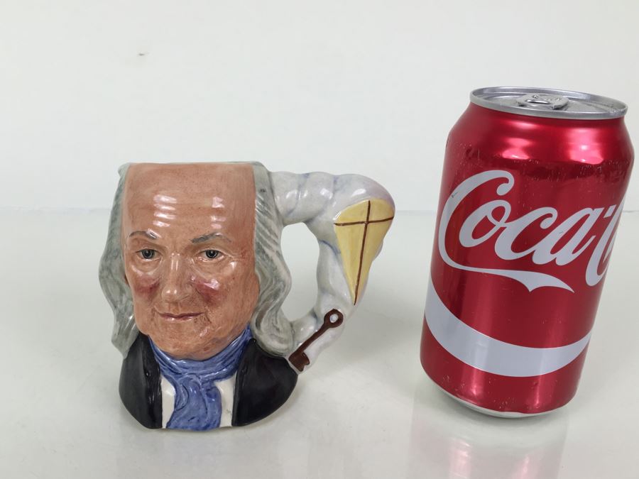 Royal Doulton Small Character Jug 'Benjamin Franklin' D6695 1982 [Photo 4]