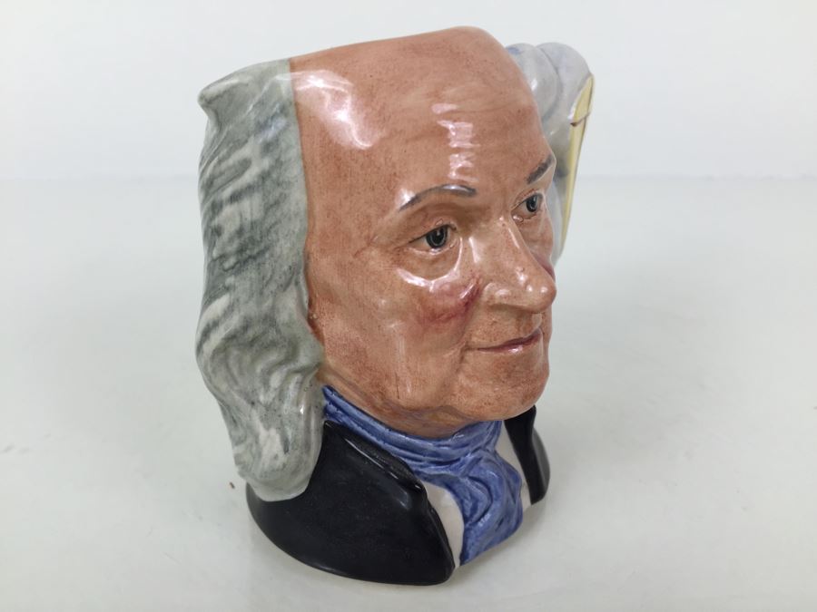 Royal Doulton Small Character Jug 'Benjamin Franklin' D6695 1982 [Photo 8]