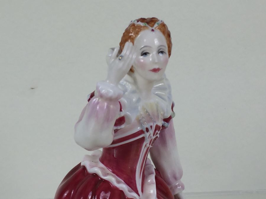 Royal Doulton Figure Queens Of The Realm 'Queen Elizabeth I' HN3099 1986 Limited Edition 81 Of 5,000 [Photo 11]