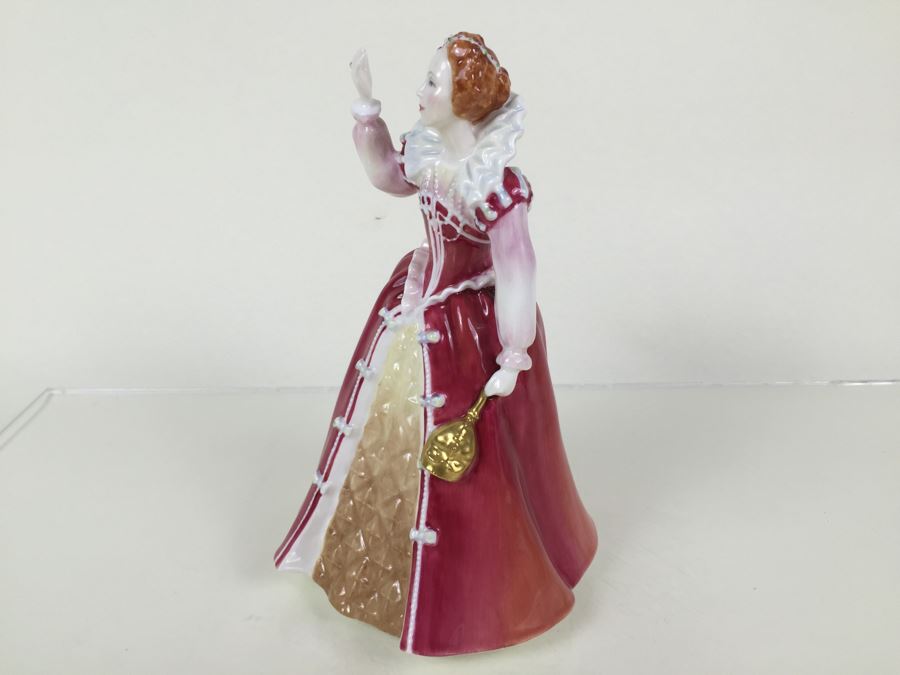 Royal Doulton Figure Queens Of The Realm 'Queen Elizabeth I' HN3099 1986 Limited Edition 81 Of 5,000 [Photo 2]