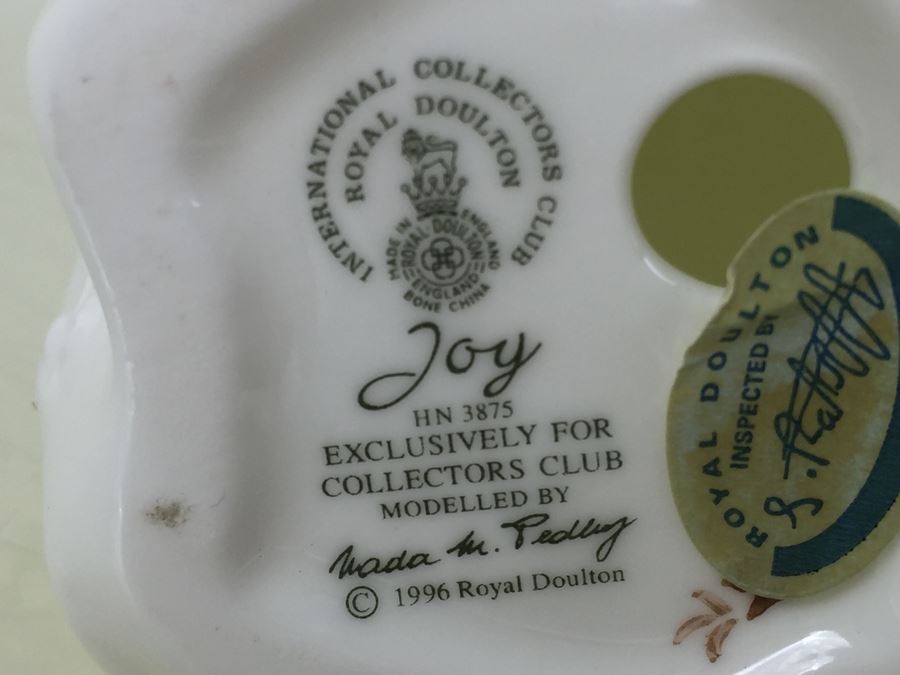 Royal Doulton Figure 'Joy' HN3875 Exclusively For Collectors Club 1996 [Photo 9]