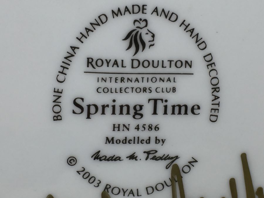 Royal Doulton Figure 'Spring Time' HN4586 2001 Signed By Michael Doulton [Photo 11]