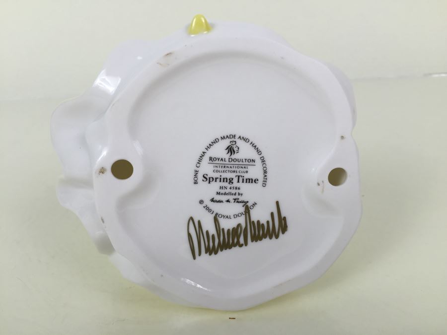 Royal Doulton Figure 'Spring Time' HN4586 2001 Signed By Michael Doulton [Photo 3]