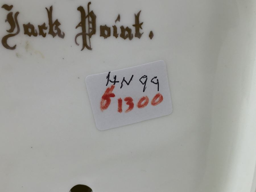 Royal Doulton Large Prestige Figure 'Jack Point' HN99 Written On Sticker Appears To Be HN2080 Signed By Michael Doulton Retails For $3,000 [Photo 18]