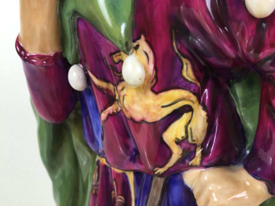 Royal Doulton Large Prestige Figure 'Jack Point' HN99 Written On Sticker Appears To Be HN2080 Signed By Michael Doulton Retails For $3,000 [Photo 9]
