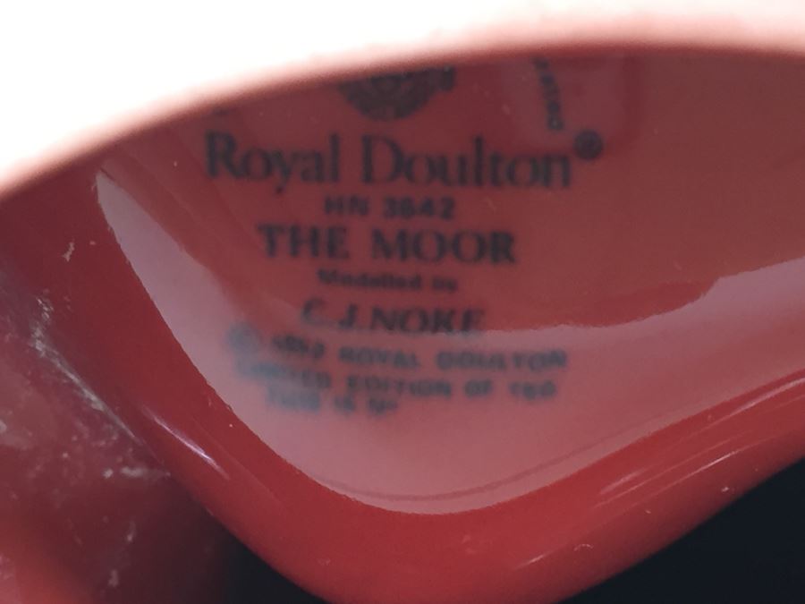 Royal Doulton Large Figure 'The Moor' Flambe Prestige HN3642 Limited Edition Of 150 RARE Retails For $3,250 [Photo 20]