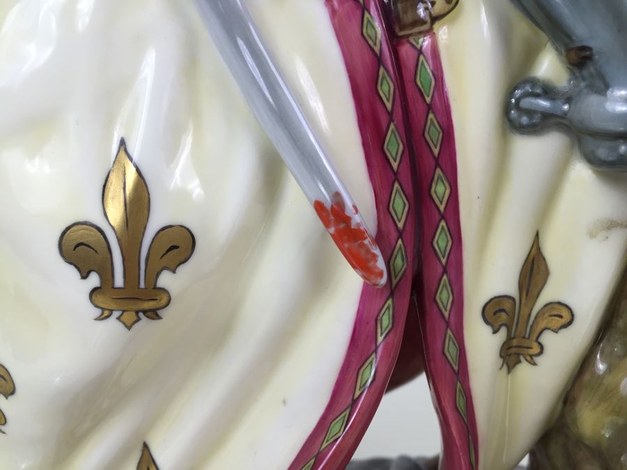 Royal Doulton Large Figure 'St. George And The Dragon' HN2856 1977 RARE Retails For $7,000 [Photo 5]