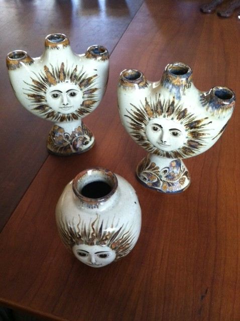 Mexican Pottery Candle Holders [Photo 1]