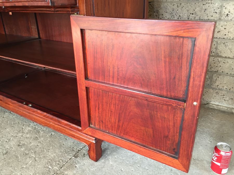 Stunning Chinese Rosewood Buffet Sideboard Credenza [Photo 17]