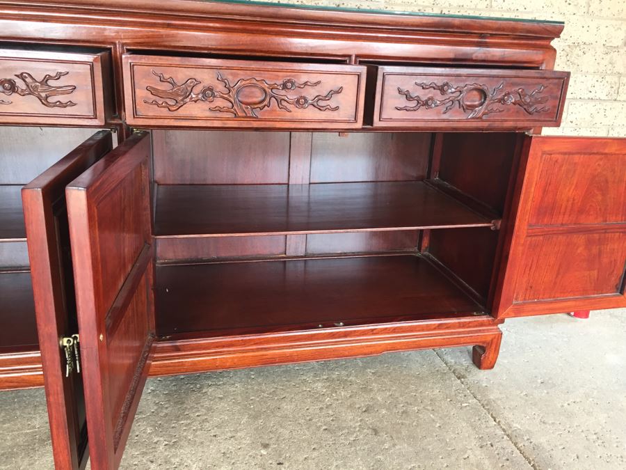 Stunning Chinese Rosewood Buffet Sideboard Credenza [Photo 15]