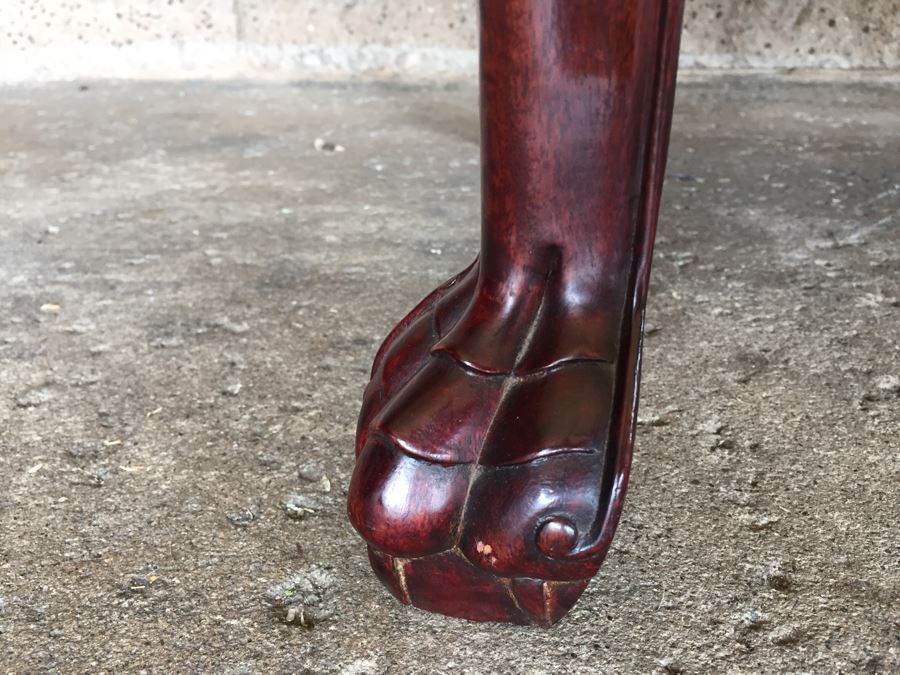 Pair Of Stunning Chinese Rosewood End Tables [Photo 6]