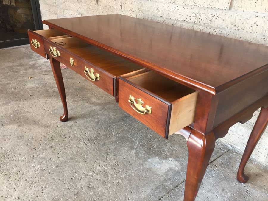 Wooden Writing Desk By Delwood Furniture Co. Hammary Division  [Photo 8]