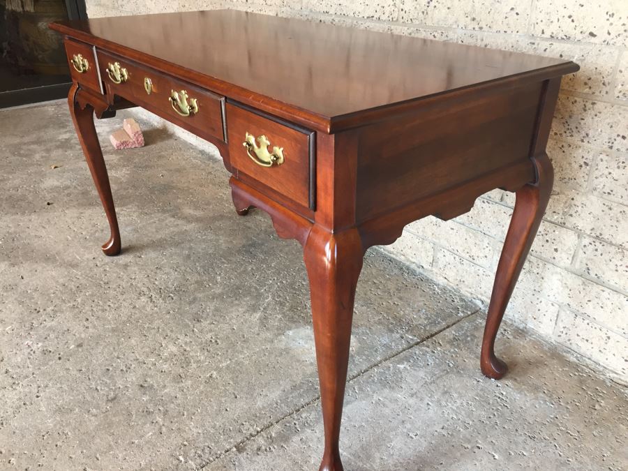 Wooden Writing Desk By Delwood Furniture Co. Hammary Division  [Photo 3]