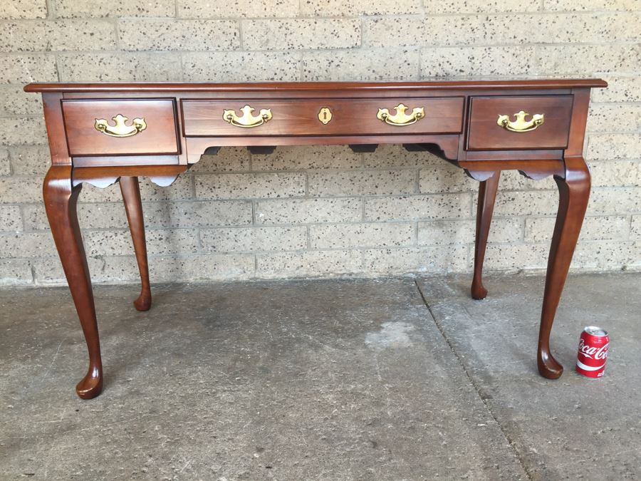 Wooden Writing Desk By Delwood Furniture Co. Hammary Division 