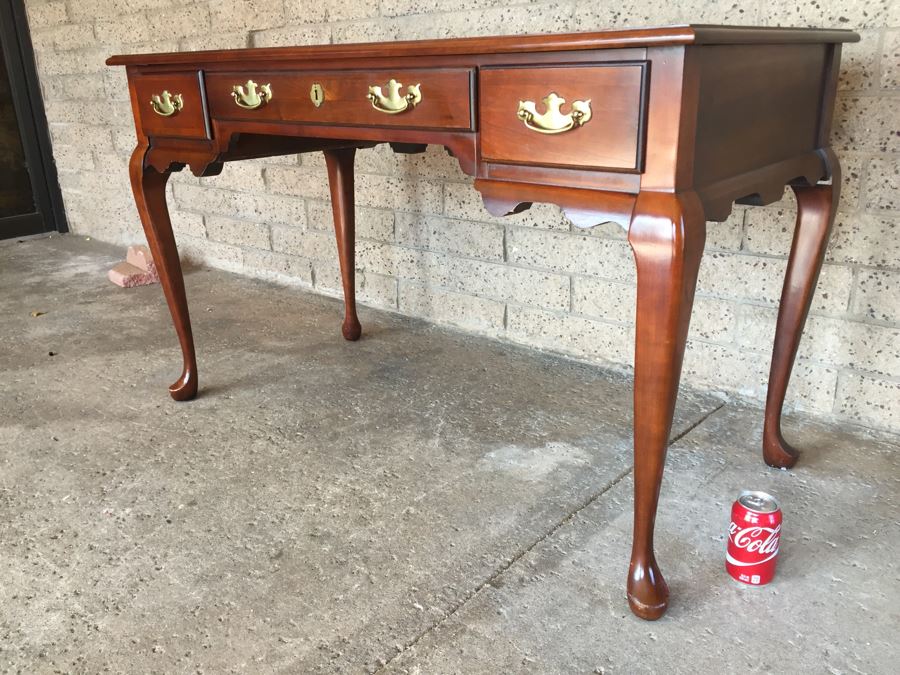 Wooden Writing Desk By Delwood Furniture Co. Hammary Division  [Photo 7]