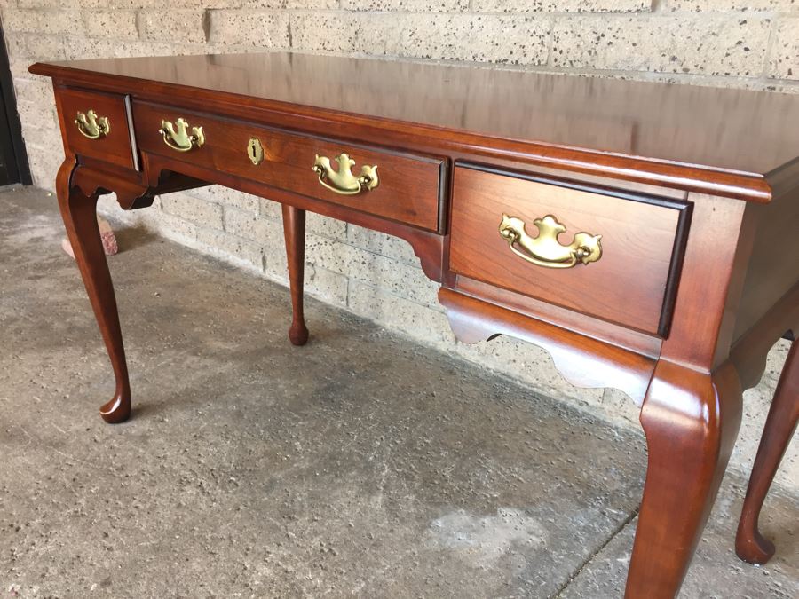 Wooden Writing Desk By Delwood Furniture Co. Hammary Division  [Photo 6]