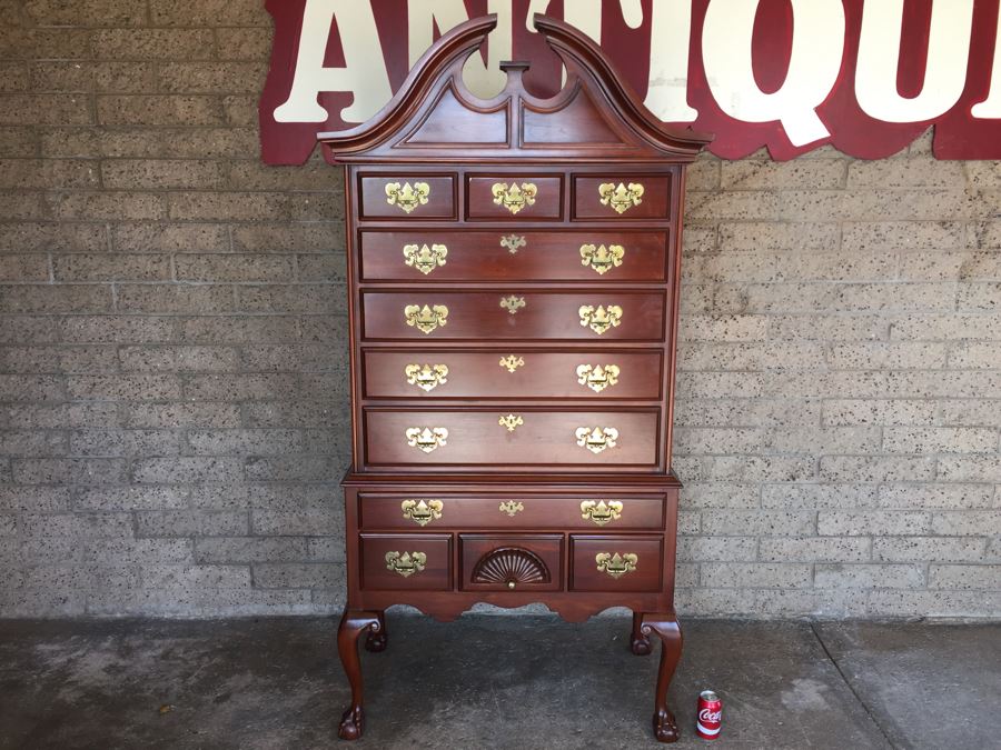 Chippendale Style Highboy Dresser Chest Of Drawers