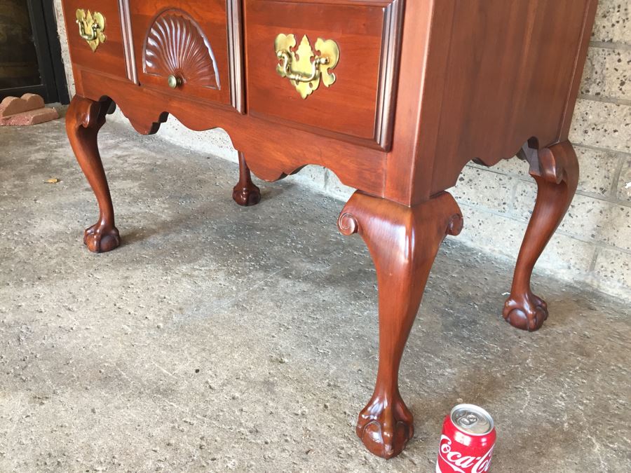 Chippendale Style Highboy Dresser Chest Of Drawers [Photo 6]