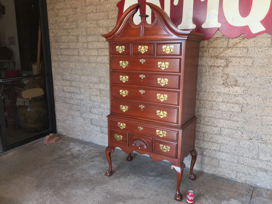 Chippendale Style Highboy Dresser Chest Of Drawers