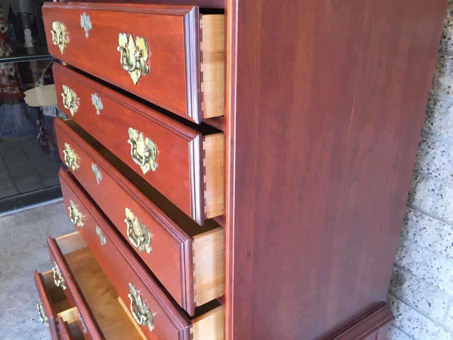 Chippendale Style Highboy Dresser Chest Of Drawers [Photo 14]