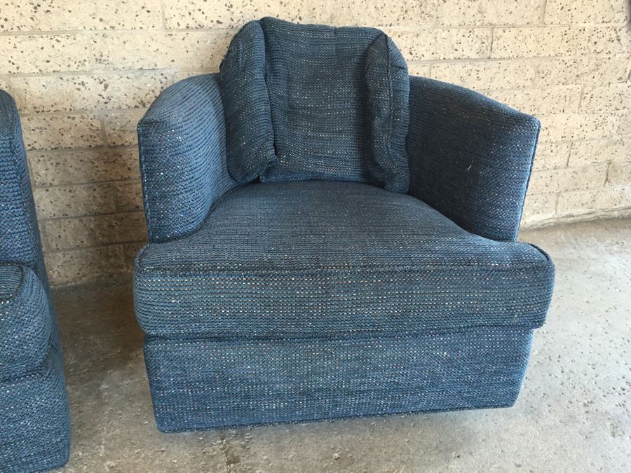 Pair Of Leggett & Platt Swivel Armchairs [Photo 5]