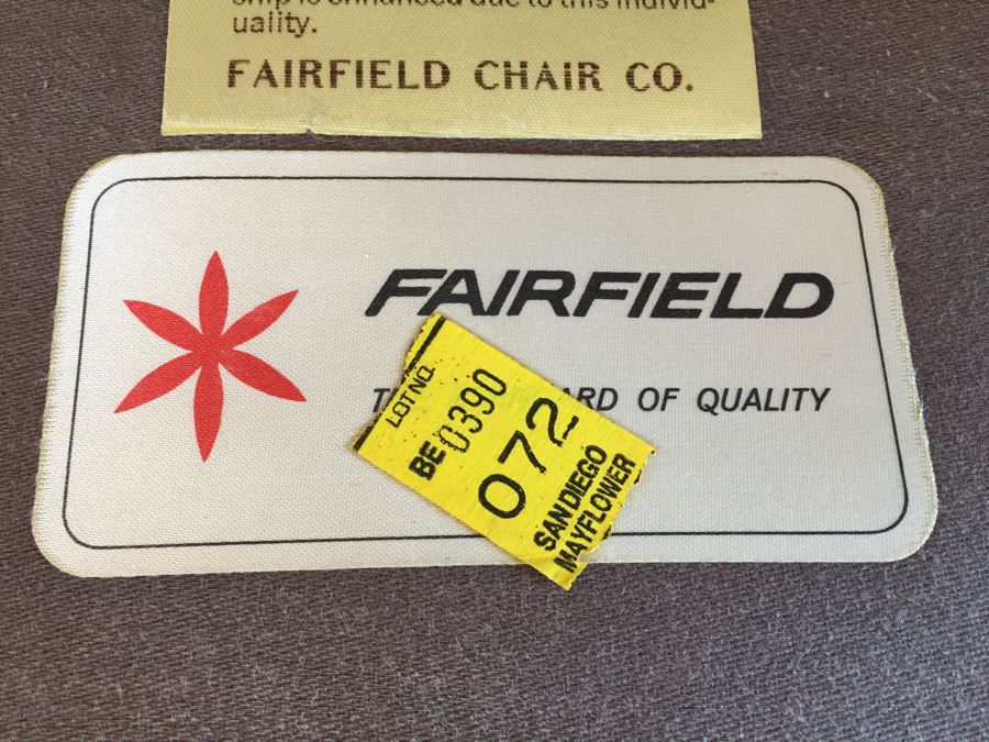 Tufted Leather Armchair With Ottoman By Fairfield Chair Co. [Photo 12]