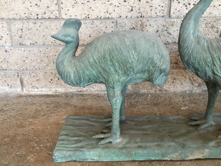 Large Metal Bronze Bird Sculpture [Photo 4]