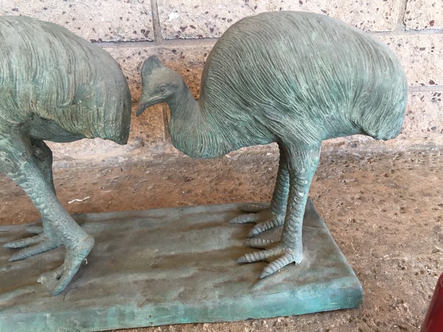 Large Metal Bronze Bird Sculpture [Photo 5]