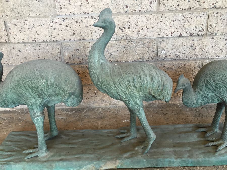 Large Metal Bronze Bird Sculpture [Photo 2]