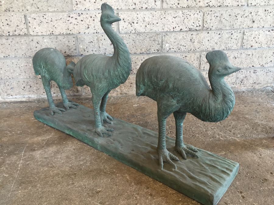 Large Metal Bronze Bird Sculpture [Photo 7]