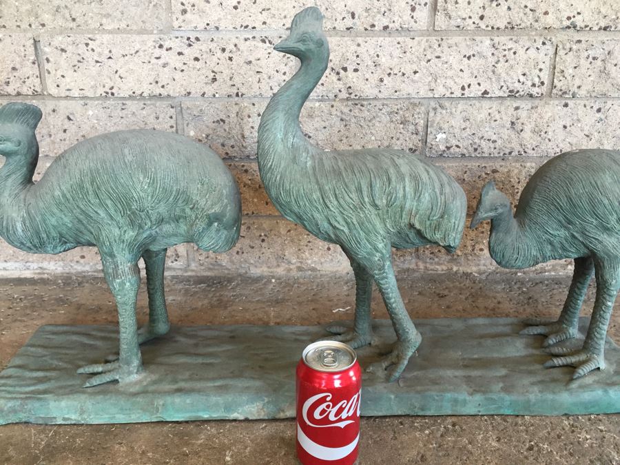 Large Metal Bronze Bird Sculpture [Photo 6]