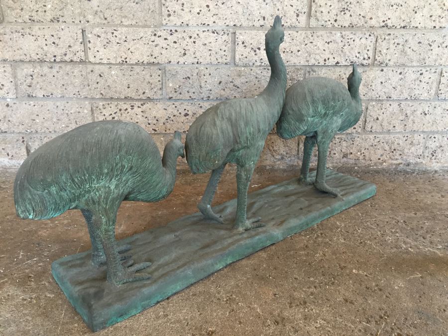 Large Metal Bronze Bird Sculpture [Photo 8]