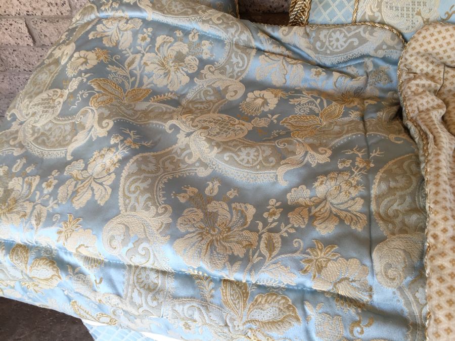 Croscill King Size Bedding Comforter, Bed Skirt And 2 Pillows [Photo 11]