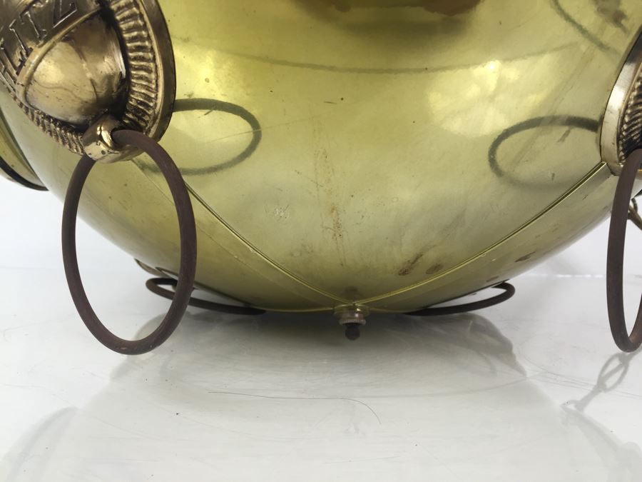 Large Schlitz Beer Advertising Hanging Light Sign ROTATES To Display All Four Sides Working [Photo 22]