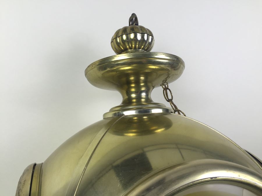 Large Schlitz Beer Advertising Hanging Light Sign ROTATES To Display All Four Sides Working [Photo 8]