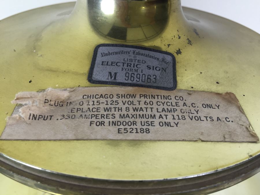 Large Schlitz Beer Advertising Hanging Light Sign ROTATES To Display All Four Sides Working [Photo 16]