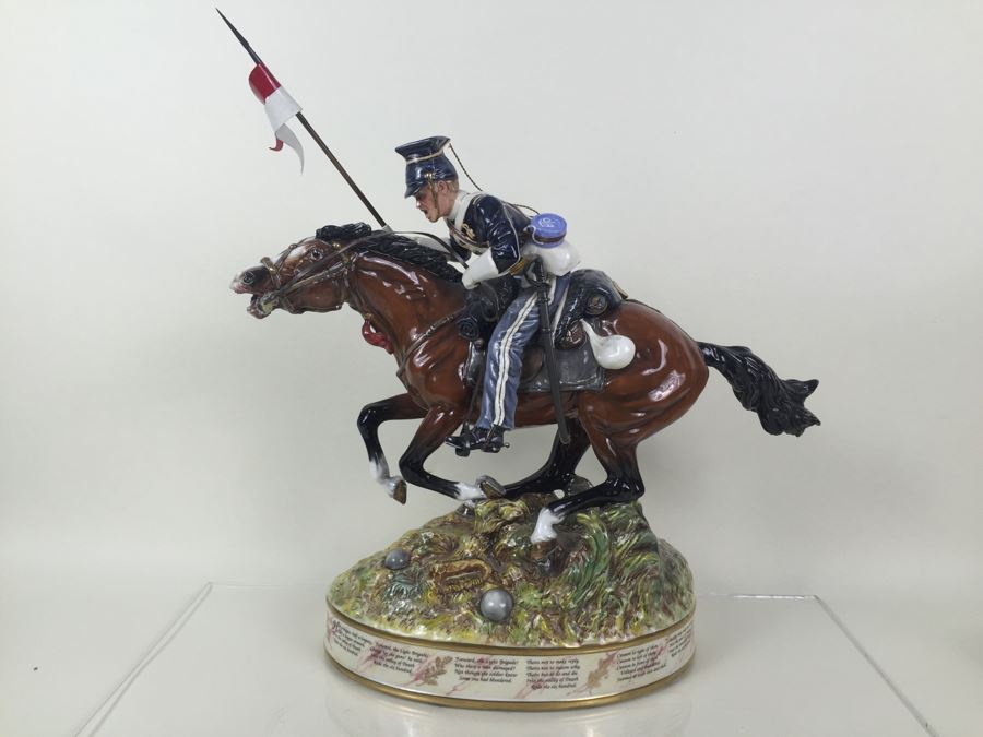 Royal Doulton Large Figure 'The Charge Of The Light Brigade' HN3718 1994 Retails For $15,000