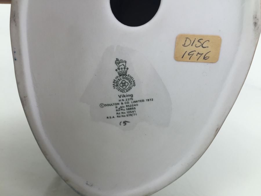 Royal Doulton Figure 'Viking' HN2375 1972 Matte Finish Retails $325 [Photo 3]