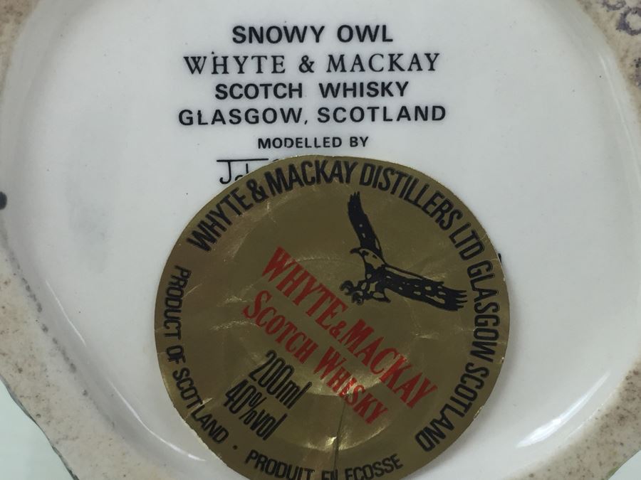 Royal Doulton Character Jug Liquor Decanter Whyte & Mackay Scotch Whisky 'Snowy Owl'  [Photo 3]